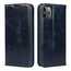 For iPhone 11 Pro Max Luxury Slim Leather Flip Wallet Card Slot Case Cover - Navy Blue