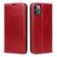 For iPhone 11 Pro Max Luxury Slim Leather Flip Wallet Card Slot Case Cover - Red