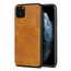 For iPhone 11 Pro Max Shockproof Leather Wallet Credit Card Slot Back Case Cover - Brown