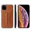 For iPhone 11 Pro Max Slim Leather Stand Card Holder Back Protective Case Cover - Brown