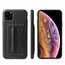 For iPhone 11 Pro Max Slim Leather Stand Card Holder Back Protective Case Cover - Black