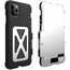 For iPhone 11 Pro Max Stainless Steel Aluminum Metal Flip Case Cover - Silver