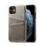 For iPhone 11 Pro Shockproof Leather Wallet Credit Card Slot Back Case Cover - Grey