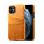 For iPhone 11 Pro Shockproof Leather Wallet Credit Card Slot Back Case Cover - Orange