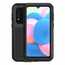 For Samsung Galaxy A30S LOVE MEI Gorilla Glass Waterproof Metal Case Cover - Black