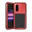 For Sony Xperia 5 LOVE MEI Gorilla Glass Waterproof Metal Case Cover - Red