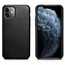 ICARER Real Genuine Leather Back Cover For iPhone 11 Pro - Black