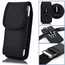 For Total Wireless Prepaid LG Premier Pro Plus Phone Case Belt Pouch With Clip Black