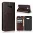 For LG V50S - Genuine Leather Case Wallet Stand Flip Cover - Coffee