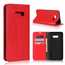 For LG V50S - Genuine Leather Case Wallet Stand Flip Cover - Red