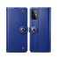100% Genuine Real Cowhide Leather Wallet Card Case Cover For Samsung Galaxy S20 Ultra Plus - Blue