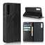 For Samsung Galaxy A70S - Genuine Leather Case Wallet Stand Flip Cover - Black