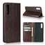 For Samsung Galaxy A70S - Genuine Leather Case Wallet Stand Flip Cover - Coffee