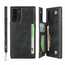For Samsung Galaxy Note 10 - Leather Wallet Card Holder Back Case Cover - Black