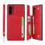 For Samsung Galaxy Note 10 - Leather Wallet Card Holder Back Case Cover - Red