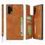 For Samsung Galaxy Note 10 Plus - Leather Wallet Card Holder Back Case Cover - Brown