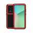 For Samsung Galaxy S20 Ultra - LOVEMEI Gorilla Glass Aluminum Metal Case Cover - Red