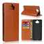 For Sony Xperia 8 - Genuine Leather Case Wallet Stand Flip Cover - Brown