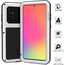 For Samsung Galaxy A71 Aluminium Metal Case Shockproof Heavy Duty Cover - White
