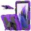 For Samsung Galaxy Tab A7 Lite 8.7" T220 Shockproof Case Rugged Hybrid Cover - Purple
