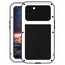 For iPhone 13 Aluminum Shockproof Waterproof Gorilla Case Cover - White