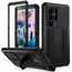 For Samsung Galaxy S22 S23 Ultra Metal Case Shockproof Heavy Duty Stand Cover