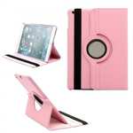 360 Degree Rotating PU Leather Case Cover Swivel Stand for Apple iPad Air - Pink