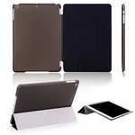 Magnetic Smart Cover Leather + Back Case for iPad Air - Black