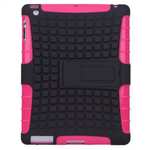 Shockproof Survivor Military Duty Hybrid Hard Case For iPad Air - Hot pink
