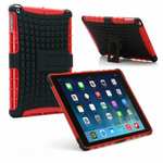 Shockproof Survivor Military Duty Hybrid Hard Case For iPad Air - Red