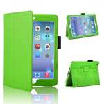 Magnetic PU Leather Smart Cover Case for iPad mini Retina 2 - Green