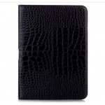 Crocodile Pattern Leather Stand Case for Samsung Galaxy Tab 4 10.1 T530 - Black