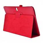 Lychee Leather Stand Fold Folio Case for Samsung Galaxy Tab S 10.5 T800 - Red