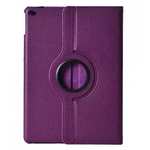 360°Rotatable Litchi Pattern Leather Stand Case For iPad Air 2 - Purple