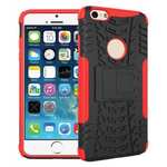 Heavy Duty Durable Case Cover Stand For iPhone 6 Plus/6S Plus 5.5inch - Red
