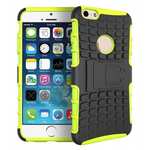 Heavy Duty Strong Hard TPU Case Cover Stand For iPhone 6 Plus/6S Plus 5.5inch - Green