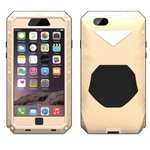 Luxury Waterproof Shockproof Aluminum Gorilla Glass Metal Cover Case for iPhone 6 Plus/6S Plus 5.5inch - Champagne