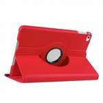 360 Degrees Rotating Smart Stand Leather Case For iPad mini 4 - Red