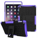Hyun Pattern Dual Layer Hybrid ShockProof Case Cover For iPad mini 4 - Purple