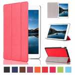 Ultra thin Smart 3-Folding Stand Leather Case For iPad mini 4 - Red