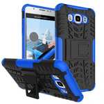 Hybrid Dual Layer Armor Defender Case with Stand For Samsung Galaxy J7 (2016) J710 - Blue