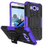 Hybrid Dual Layer Armor Defender Case with Stand For Samsung Galaxy J7 (2016) J710 - Purple