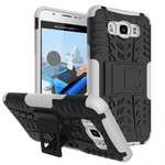 Hybrid Dual Layer Armor Defender Case with Stand For Samsung Galaxy J7 (2016) J710 - White