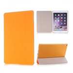 Ultra-Slim Transparent Plastic And PU Leather Smart Cover for iPad Pro 9.7 inch  - Orange