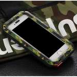 R-JUST Metal Aluminum Gorilla Glass Shockproof Case For iPhone 6S Plus / 6 Plus 5.5inch - Camouflage