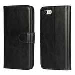 2in1 Magnetic Removable Detachable Leather Wallet Cover Case For iPhone 7 Plus 5.5 inch - Black