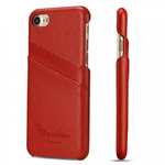 Genuine Lichee Leather Wallet Case Card Slot Slim Cover Skin For iPhone 7 Plus 5.5 inch - Red