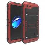 IP68 Waterproof / Dust Proof / Shockproof Aluminum Metal Case for iPhone SE 2020 / 7 4.7inch - Red
