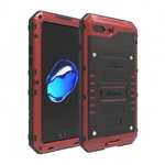 IP68 Waterproof Shockproof Aluminum Metal Case for iPhone 7 Plus 5.5inch - Red