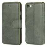 Matte Frosted Flip Leather Stand Wallet Case for iPhone SE 2020 / 7 4.7 inch - Army Green